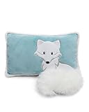 NICI Kinder Kissen Polarfuchs Vanja 43x25cm blau - Flauschiges NICI Kuschelkissen für Jungen, Mädchen, Babys und NICI Kuscheltierliebhaber: ideal für Zuhause, Kindergarten oder unterwegs - 61306