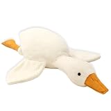DvBCNMe Ente Kuscheltier, Gans Kuscheltier, Weiches Plüschtier Für Kinder, 50 cm Große Gans Spielzeug, Plüschtier Gans, Schlafbegleiter