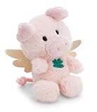 NICI Kuscheltier Schutzengel Schwein 12cm in Geschenkbox 12x6,5x9,5cm - pink - Weiches Plüschtier – niedliches Stofftier zum Kuscheln & Spielen – tolle Geschenkidee für Kinder & Erwachsene | 61894