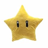 LAARNT 30cm Yellow Star Plüschtier, Bequemes Kissen,Niedliche Stofftier Plüsch Kissen Puppe, Cartoon Stofftierpuppe Dekokissen