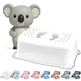 DOCARI Tritthocker Kinder Weiß - Kindertritt Waschbecken stabil und rutschfest - Toilettenhocker Kinder Hocker Badezimmer - Kinderhocker Tritthocker für Kinder Tritt Hocker Kinder Bad