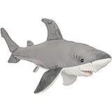Uni-Toys - Weißer Hai - 50 cm (Länge) - Plüsch-Fisch - Plüschtier, Kuscheltier
