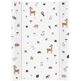 Rotho Babydesign Wickelauflage Keil 50 x 70 cm - wickelauflage - wickeltischauflage - abwaschbar - wickelmatte - wasserdicht - Motiv Waldtiere