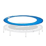 Relaxdays Trampolin Randabdeckung, Federabdeckung, Trampolin Zubehör, 30 cm breit, Randschutz, Durchmesser 244 cm, blau