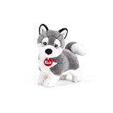 Trudi Husky Marcus Hund Plüschtier Spiel, Weihnachts- und Geburtstagsgeschenk | 11x22x21cm Grosse S | Klassische Plüschhunde | Modell 22271