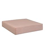 Ehrenkind® Hüpfpolster 80 x 80 x 15 cm aus hochwertigem Cord | Made in Germany Hüpfmatratze für Kinder ab 3 Jahre bis 40 kg | Sprungpolster Rosé