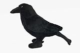 HDmirrorR Cornel Tierliche Plüschtier Rabe ca 24 cm Gartenvogel Stofftiere Vögel Krähe