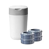 Tommee Tippee Poubelle à Couches Twist & Click + 4 Recharges Windeleimer und Nachfüllpackungen Tommee Tippee