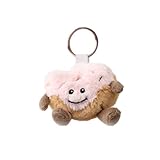 Warmies Donut-Schlüsselanhänger, reisefreundlicher Plüsch-Schlüsselanhänger mit französischem Lavendelduft, Accessoire für Schlüssel oder Taschen