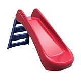 PalPlay Junior Faltbare Rutsche für Kleinkinder und Kinder ab 18 Monaten + Kinder Outdoor Spielgeräte. Ideale erste Rutsche für Kleinkinder und junge Kinder, Rot/Blau