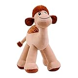 BYNYXI Stofftier Kamel Kuscheltier, 25cm Plüsch Kamel Stehend Realistische Kamel Braune Plüsch Stoffpuppe Weiche Kuscheltier Kamel Tier Flauschiges Alpaka Kamel Plüschtier für Kinder Jungen Mädchen
