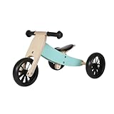 Bandits & Angels Lauflernrad/Laufrad aus Holz 4-in-1 Smartbike ab 1 Jahre (Minze)