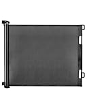 Patywaga Treppenschutzgitter Ausziehbar 0-140cm,Türschutzgitter Ausziehbar mit Treppenschutz & Kindersicherung Treppe - Universelles Kinderschutzgitter für Baby, Haustiere Innen/Außen（Schwarz）