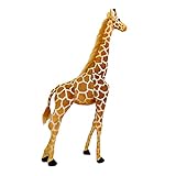 Perfeclan Großes großes Plüsch-Giraffen-Spielzeug, große Giraffe, Kuscheltiere, Rentier-Figur, Kuscheltier, Plüsch-Spielzeug, gefüllte Giraffe für, 120CM