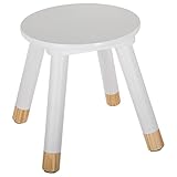 Atmosphera - Kinderhocker Douceur - weiß H 27 cm - Weiß