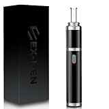 IXIGER Vaporizer,Vaporizer für Kräuter & Extrakte,Kräuter Verdampfer,Einfache Reinigung,Glas-Heizkammer für Kräuterräume,Ausziehbares Glasmundstück,Konvektion,mit Anleitung,Kompakt(Schwarz)