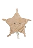 Jollein Schmusetuch Baby - Little Star, Biscuit - Kuscheltuch - 100% Polyester - 25x25cm