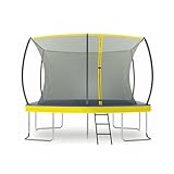 Zero Gravity Ovale Trampoline, 305x213/366x244/457x305 cm, TÜV GS geprüft, Smartes Klappnetz für schnellen Auf- und Abbau, Trampolin Outdoor Komplett-Set inkl. Leiter, Aufbauvideo, Ultima 5