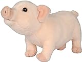 Uni-Toys - Schwein rosa - 28 cm (Länge) - Plüsch-Schweinchen, Ferkel - Plüschtier, Kuscheltier
