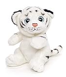 Uni-Toys - Weißer Tiger Plushie - 16 cm (Höhe) - Plüsch-Wildtier - Plüschtier, Kuscheltier
