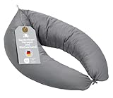 XDREAM XXL Stillkissen mit anschmiegsamen Mikrofaserbezug | waschbares Lagerungskissen und Seitenschläferkissen mit Bändern zum Knoten | Öko-Tex Zertifiziert | 190 x 40 cm