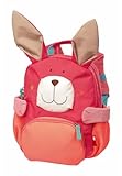 SIGIKID 24921 Kinderrucksack Hase, Kindergarten-Rucksack: robust, leicht, kindgerecht, für Kita, Krippe, Ausflüge, Freizeit, für Kinder von 2 - 5 Jahren, Pink/Hase 26x22x14 cm, 5,2 l