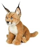 Uni-Toys - Karakal, sitzend - 30 cm (Höhe) - Plüsch-Katze, Luchs, Caracal - Plüschtier, Kuscheltier