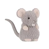 Apricot Lamb Graue Maus Ratte Plüschtiere für Kinder, weiche niedliche Kuscheltier für Baby Mädchen und Jungen, Flauschige Graue Maus Grau 15 cm