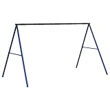 vidaXL Schaukelgestell mit 8 Haken Blau Stahl, Schaukel, Garten-Schaukelgestell, A-Rahmen-Schaukelgestell, Schaukeln, Schaukelgerüst