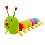 HAUZMLL Weiche Raupen Kuscheltier Spielfigur Plüsch, Plüschtiere Kuschelkissen Gefüllte, Raupe Inneneinrichtung, Tolles Geschenk für Mensch Zum Fantasievollen Spielen.