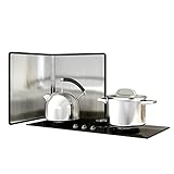 CYJAZNHH Herd-Spritzschutz, Faltbarer Spritzschutz aus Edelstahl for Herd, mehrere Seiten, mehrere Größen(2 Sides 35x35cm)