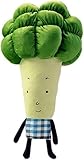 Plüsch Spielzeug-Broccoli, weiches Spielzeug Taillenkissen, grünes Gemüse Plüsch Kissen, Jungen und Mädchen Schlaf Kissen Geschenk 43CM