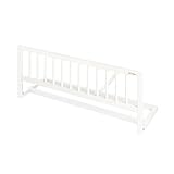 PINOLINO Bettschutzgitter Classic, Rausfallschutz für Kinderbetten, Bettgitter, Gitterschutz, Sicherheitsschutz Bett, Fallschutz für Kleinkinder & Babys, L 90 cm, B 32 cm, H 36 cm, weiß lackiert