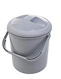 Rotho Babydesign, BELLA BAMBINA, Windeleimer geruchsdicht ohne Nachfüllkassetten, umweltfreundlich & hygienisch, ideal für Wickeltisch & Kinderzimmer, 26×23×37 cm (L×B×H), Grau