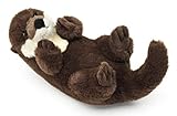 Uni-Toys - Eco-Line - Otter Rückenschwimmer - zu 100% aus recyceltem Material - 26 cm (Länge) - Plüsch-Otter - Plüschtier, Kuscheltier