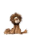 SIGIKID 38056 Metusa Leo Beasts Town Kinder und Erwachsene Kuscheltier empfohlen ab 3 Jahren braun, 17 x 18 x 33