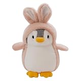SNONESIY Kuscheltier Pinguin Süße Kuscheltiere Kuscheltier Süß Pinguin Kuscheltier Kuscheltiere Süß Süßes Kuscheltier Pinguin Stofftier Plüschtier Geschenke für Jungen Mädchen und Kinder (Rosa)