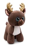 NICI Kuscheltier GLUBSCHIS Rentier Chocolate Mousse 45cm braun - Stofftier aus weichem Plüsch, niedliches Plüschtier zum Kuscheln und Spielen, für Kinder & Erwachsene, tolle Geschenkidee - 49899