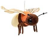 Uni-Toys - Glühwürmchen (fluoreszierender Plüsch) - Leuchtet im Dunkeln - 17 cm (Länge) - Leuchtkäfer aus Plüsch, Insekt - Plüschtier, Kuscheltier