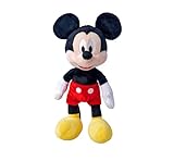 Simba 6315870225 - Disney Mickey Mouse, 25cm Plüschtier, Kuscheltier, Micky Maus, ab den ersten Lebensmonaten, Rot