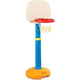 DREAMADE Basketballständer für Kinder, Basketballkorb mit Ständer Basketballanlage Korbanlage Höhenverstellbar,Basketball Spiel Set ideal für Indoor und Outdoor
