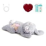 Pet Prime Hundeherzschlag Spielzeug Welpe Verhaltenshilfe Spielzeug Herzschlag Plüschtier für Haustier Plüsch Welpenspielzeug - Plüschbär (Hase mit Herzschlag)