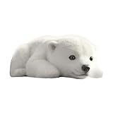 Eisbär Plüschtier,Weiches Kuscheltier | Weiches Kuscheltier als emotionaler Begleiter für Kinder und Erwachsene zum Schlafen für täglichen Gebrauch Urlaub Geburtstag Zuhause Schlafzimmer und für die