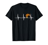 Kiwi Vogel Kiwivogel Herzschlag EKG Puls Neuseeland T-Shirt