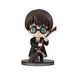 Chibi Masters Bandai Harry-Potter-Figur, 8 cm, Harry-Potter-Puppe mit Besen, magische Sammlerstücke für Erwachsene und Kinder