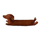 Gwezmxs Dackel Kuscheltier Kissen, Dachshund Stofftier Seitenschläferkissen - Braun, 50cm