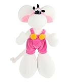 Diddl - Plüschtier in rosa Latzhose, 30 cm, hergestellt zu 100% recycelt, weiches Plüschtier und Sammlerstück, Geschenk für Kinder & Nostalgie 90er Jahre – Geschenk Kuscheltier Maus