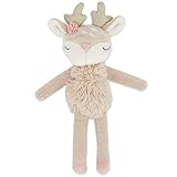 Bieco Kuscheltier Reh Ella mit Rassel | Baby Kuscheltier ab 0 Monate Stofftier Baby Plüschtier Reh rentier Kuscheltier Mädchen Kuscheltier Spieluhr Mädchen