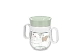 Mepal - Trinklernbecher 360° Mio Little Dutch - Auslaufsicher - 360 Rand ermöglicht das Trinken von jeder Seite - Leicht zu haltende Griffe - 200 ml - Little Farm