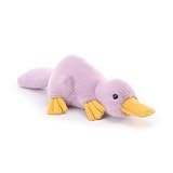 Apricot Lamb Schnabeltiere Platypus Plüschtiere für Kinder, weiche niedliche Kuscheltier für Baby Mädchen und Jungen, Flauschige Schnabeltiere Lila 35 cm